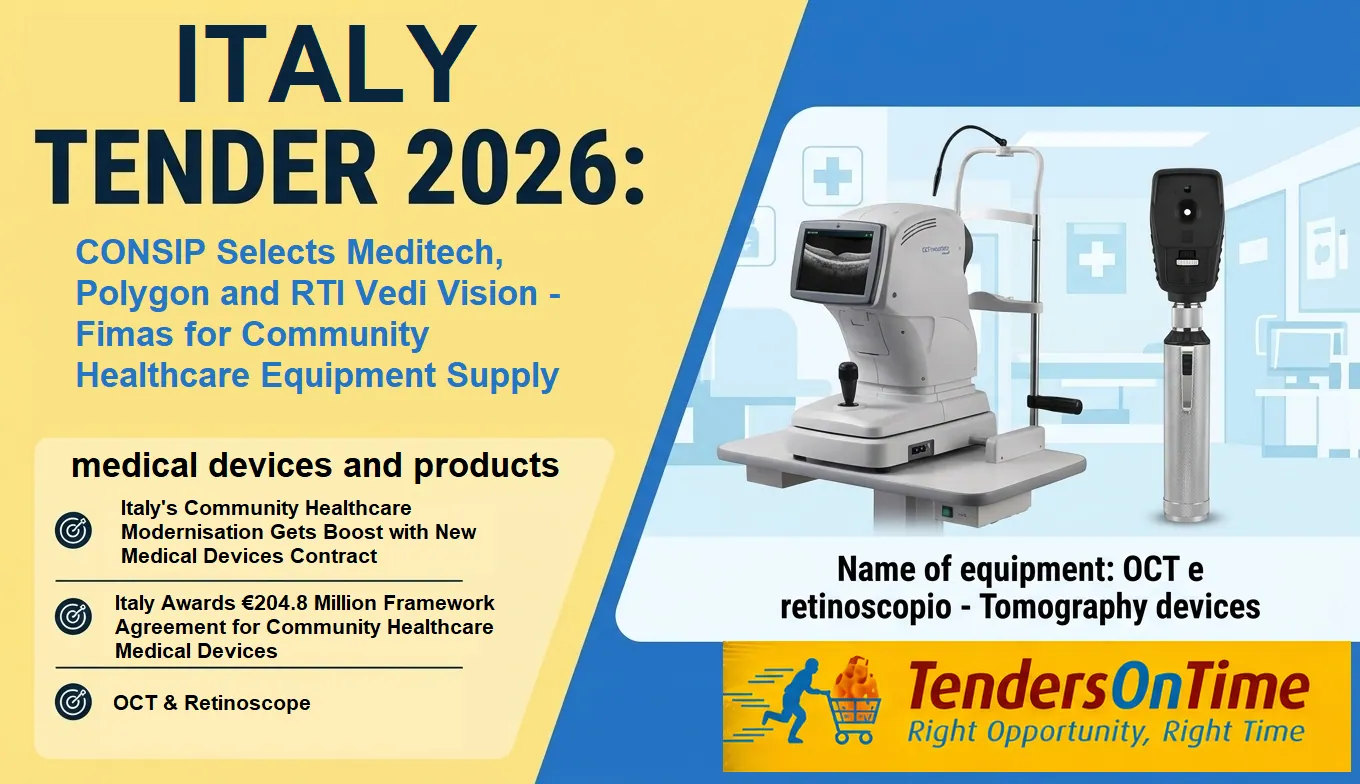 CONSIP Awards Framework Contract for Community Healthcare Medical Devices in Italy.